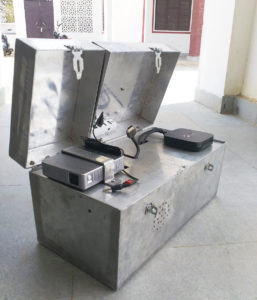The Solar Projector, designed and engineered by Kiruba Gar, SBI Youth for India Fellow